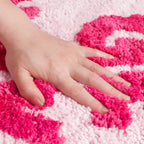 Bathroom Rugs Sets 2 Piece, Soft and Plush Get Naked Bath Mat and U-Shaped Toilet Rug, Absorbent Microfiber with Non-Slip Backing, Machine Washable Quick-Dry Bath Mats for Bathroom, Shower, Tub
