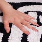 Bathroom Rugs Sets 2 Piece, Soft and Plush Get Naked Bath Mat and U-Shaped Toilet Rug, Absorbent Microfiber with Non-Slip Backing, Machine Washable Quick-Dry Bath Mats for Bathroom, Shower, Tub